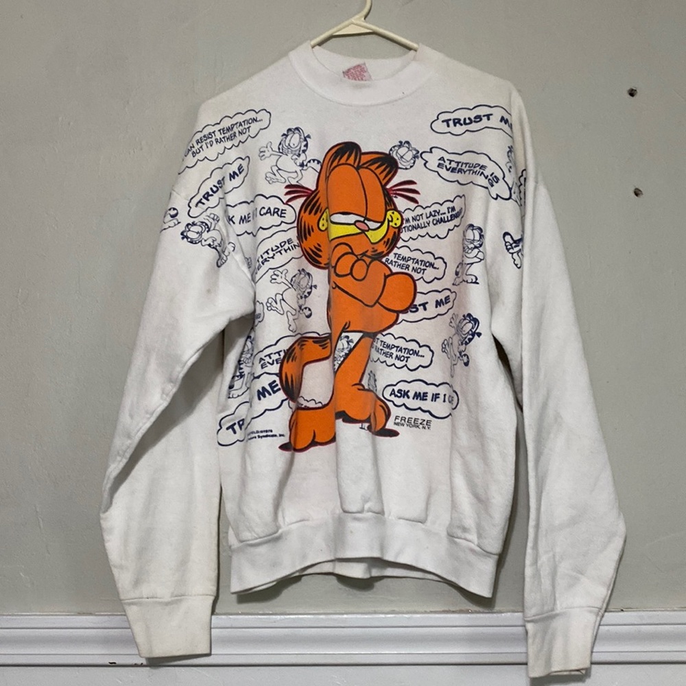 Vintage garfield sweatshirt xl